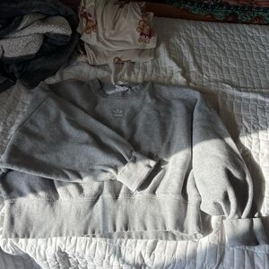 Adidas Men's Classic Gray Crewneck Sweater